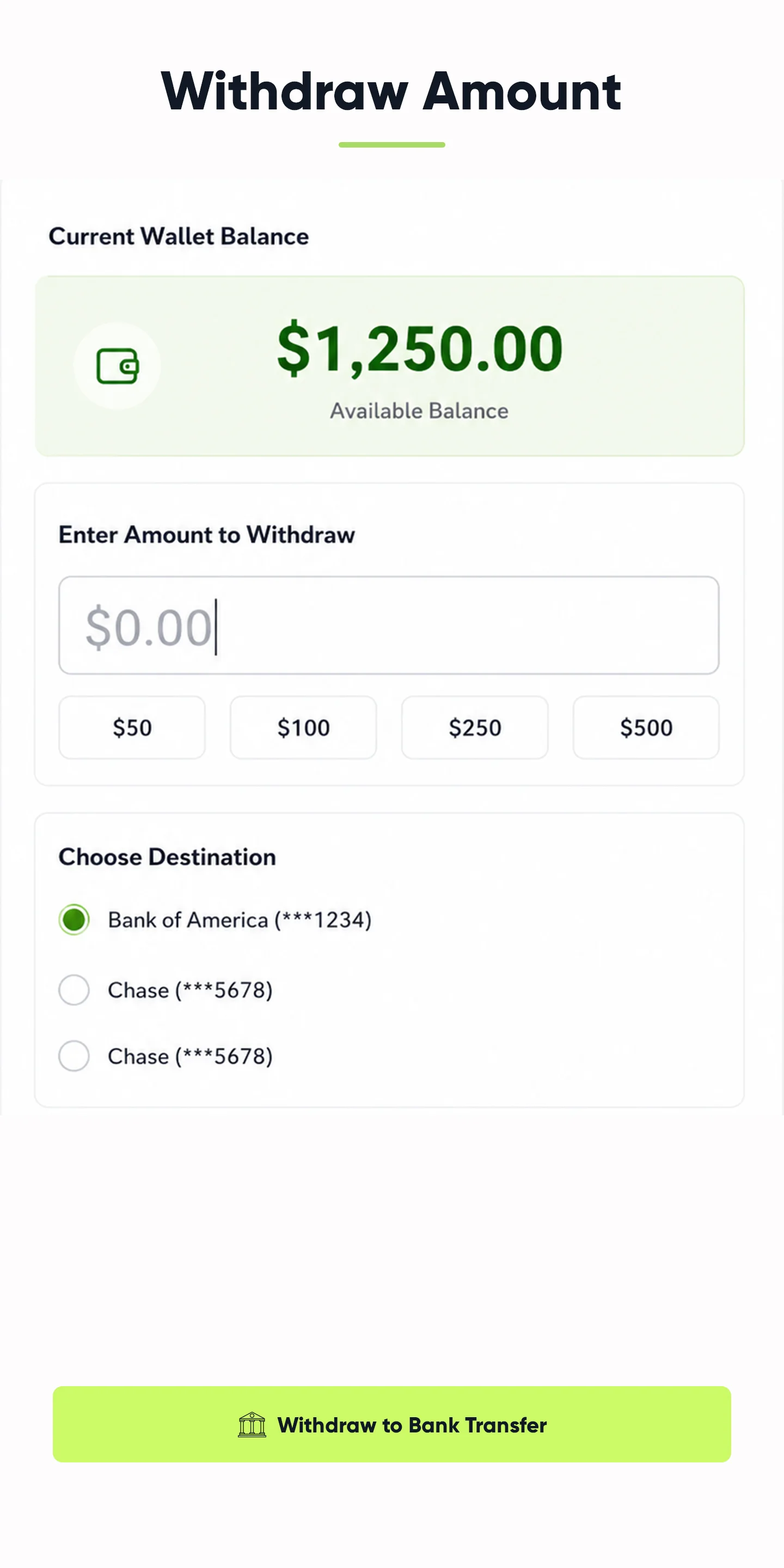Step 4: Withdraw your earnings